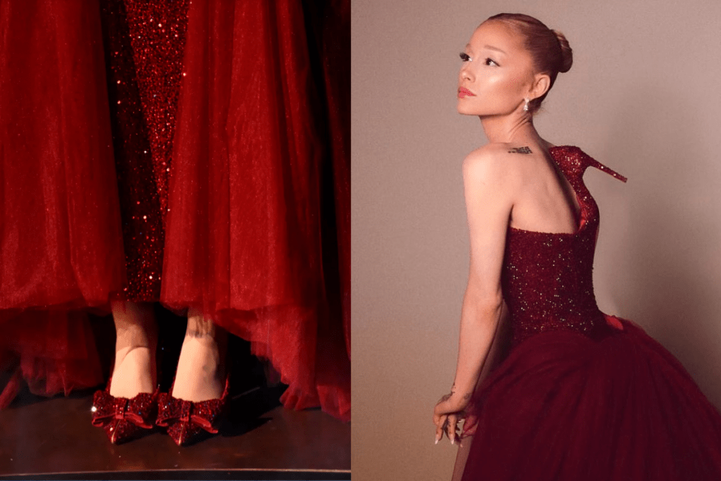 Ariana Grande y sus tres zapatillas rojas en los Oscars&nbsp;2025