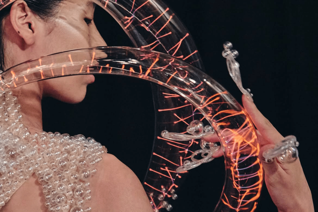 Este vestido está hecho con material de las&nbsp;estrellas